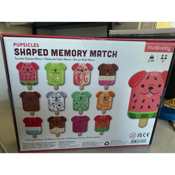 Mudpuppy Pupsicles Memory Match Game - BRAND NEW - Picture 2 of 2